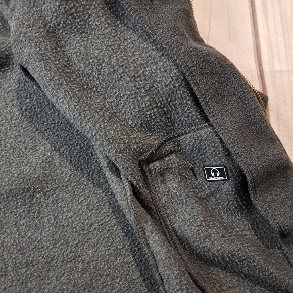 Calvin Klein Performance Fleece Zip Up Extra Small Shacket Sweater Jacket - Picture 12 of 12